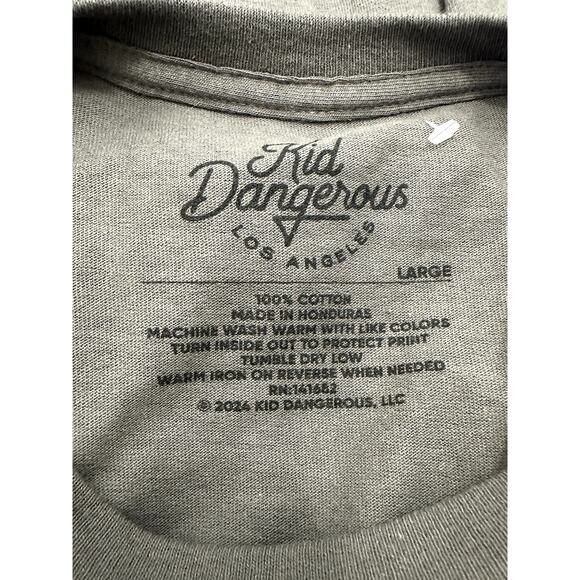 Kid Dangerous Boyfriend T-Shirt Graphic Print "Tequila Club" Black W Large NWOT - Picture 9 of 9